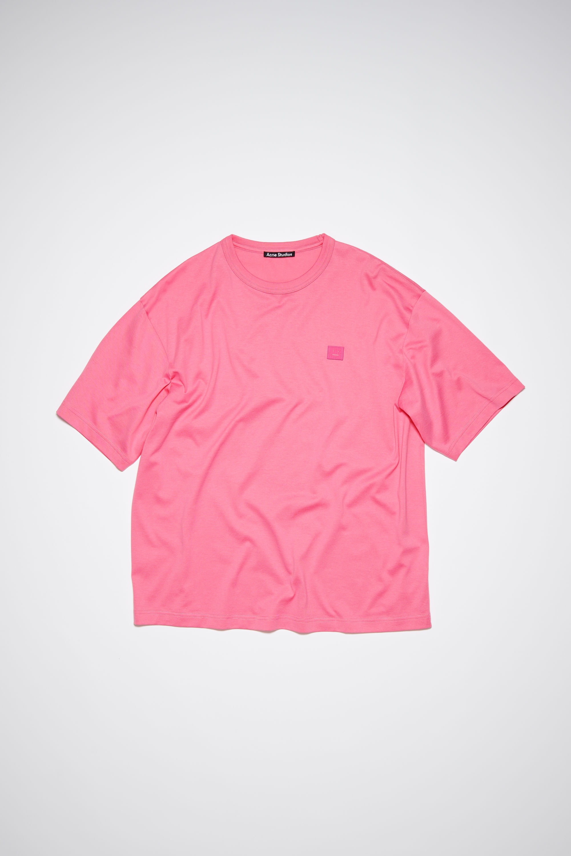 Crew neck t-shirt- Relaxed fit - Bright pink - 5