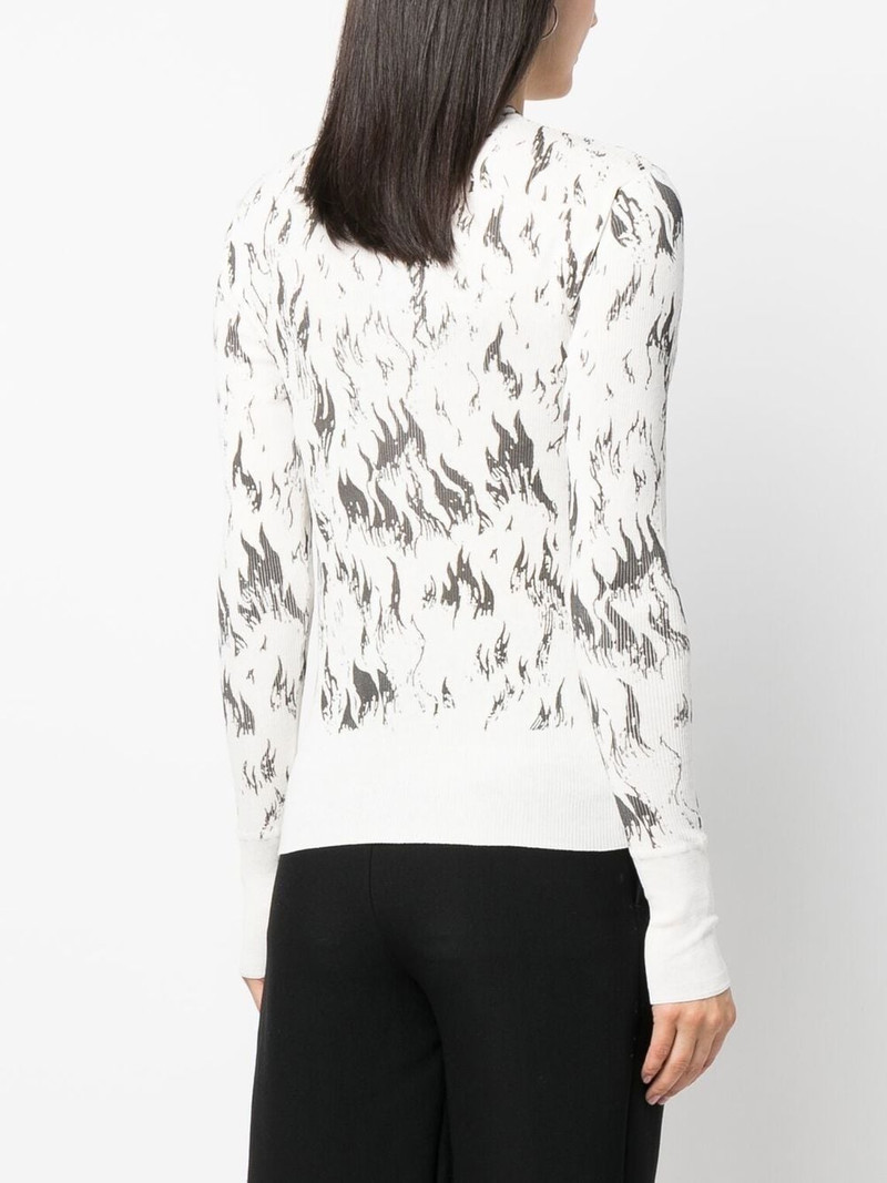 intarsia-knit crew neck jumper 4