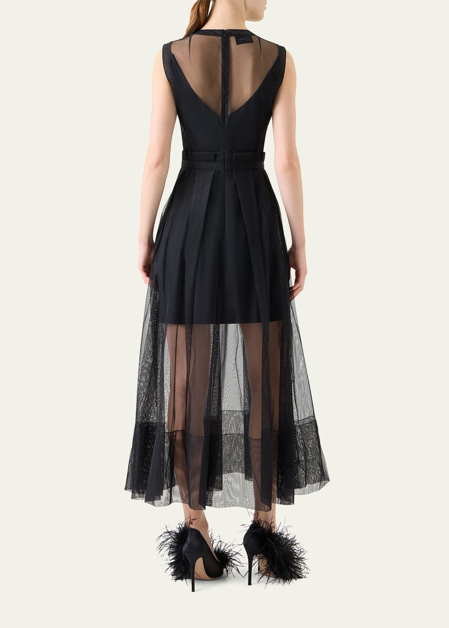 Techno Tulle Fit-&-Flare Gown - 3