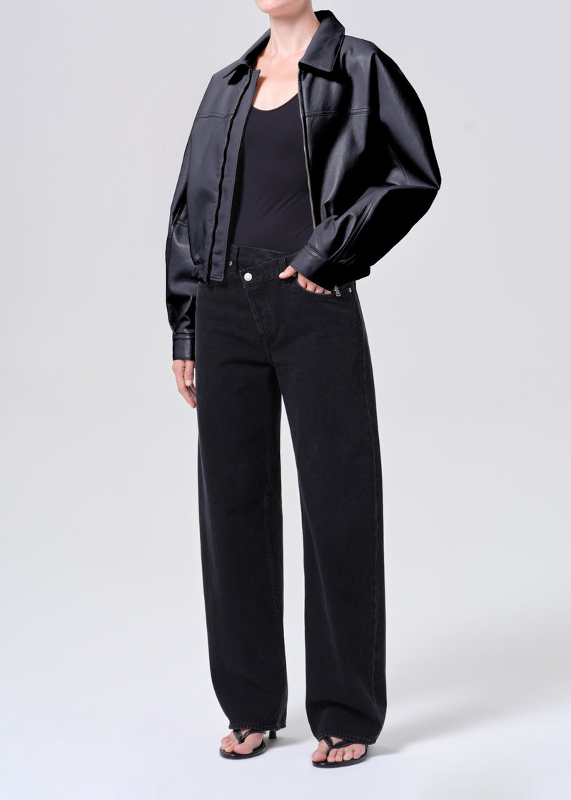 DIXON BOMBER (RECYCLED LEATHER) IN DETOX 4
