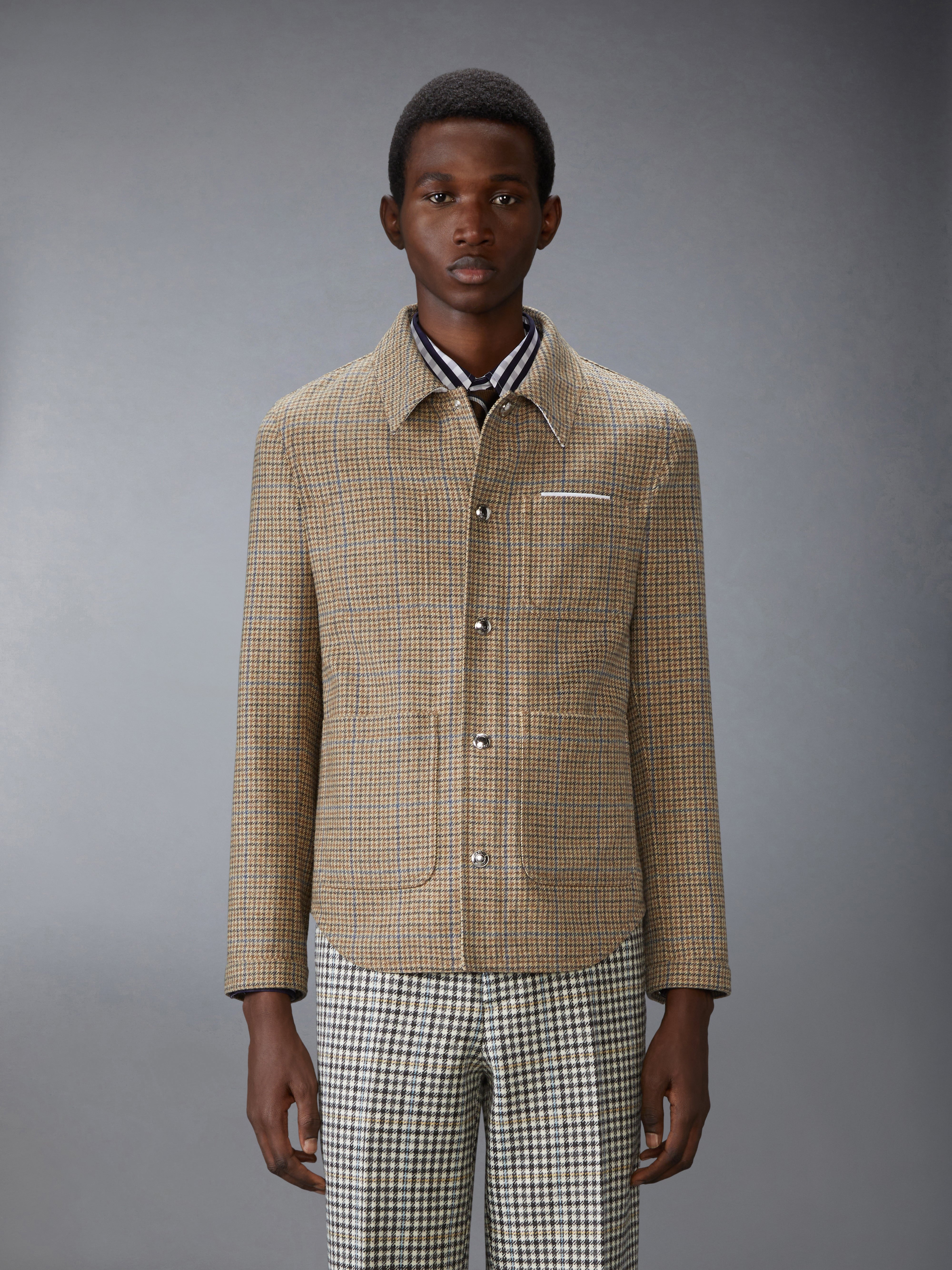 GUNCLUB CHECK CHEVIOT TWEED UTILITY JACKET - 2