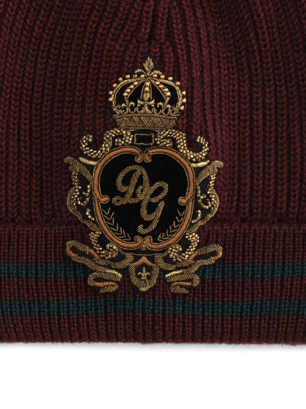 appliqué ribbed-knit beanie - 2