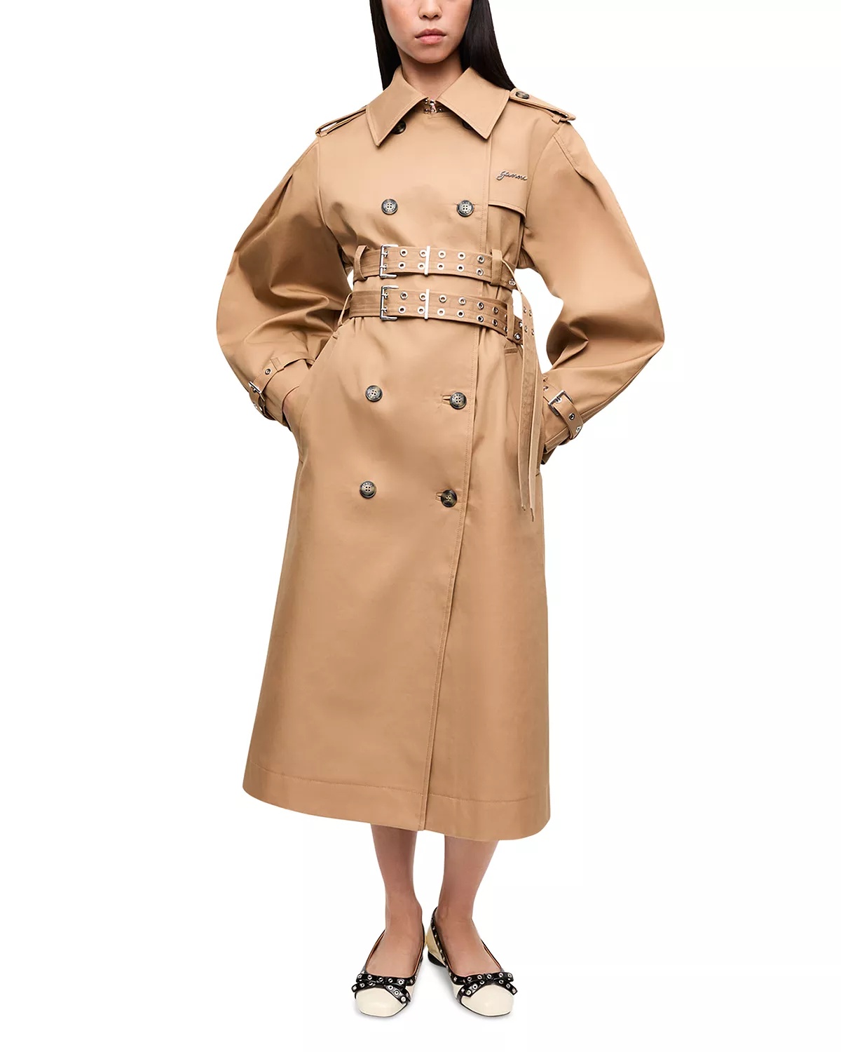 Double Belt Trench Coat - 3