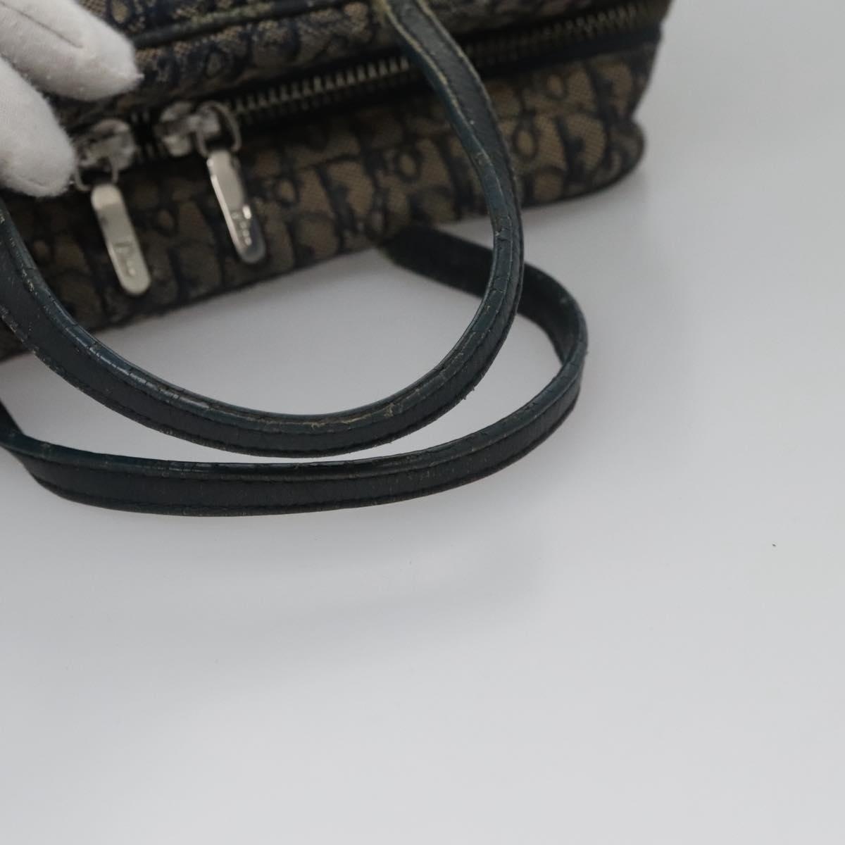 DIOR Trotter Canvas Hand Bag Navy - 7