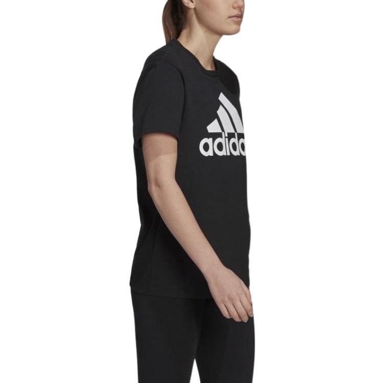 (WMNS) adidas originals Essentials Short Sleeve T-shirt 'Black' GL0781 - 5