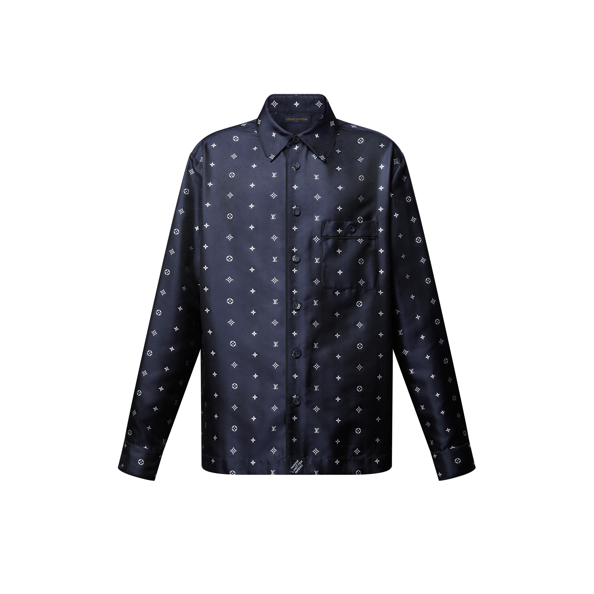 Monogram Silk Pajama Shirt - 1