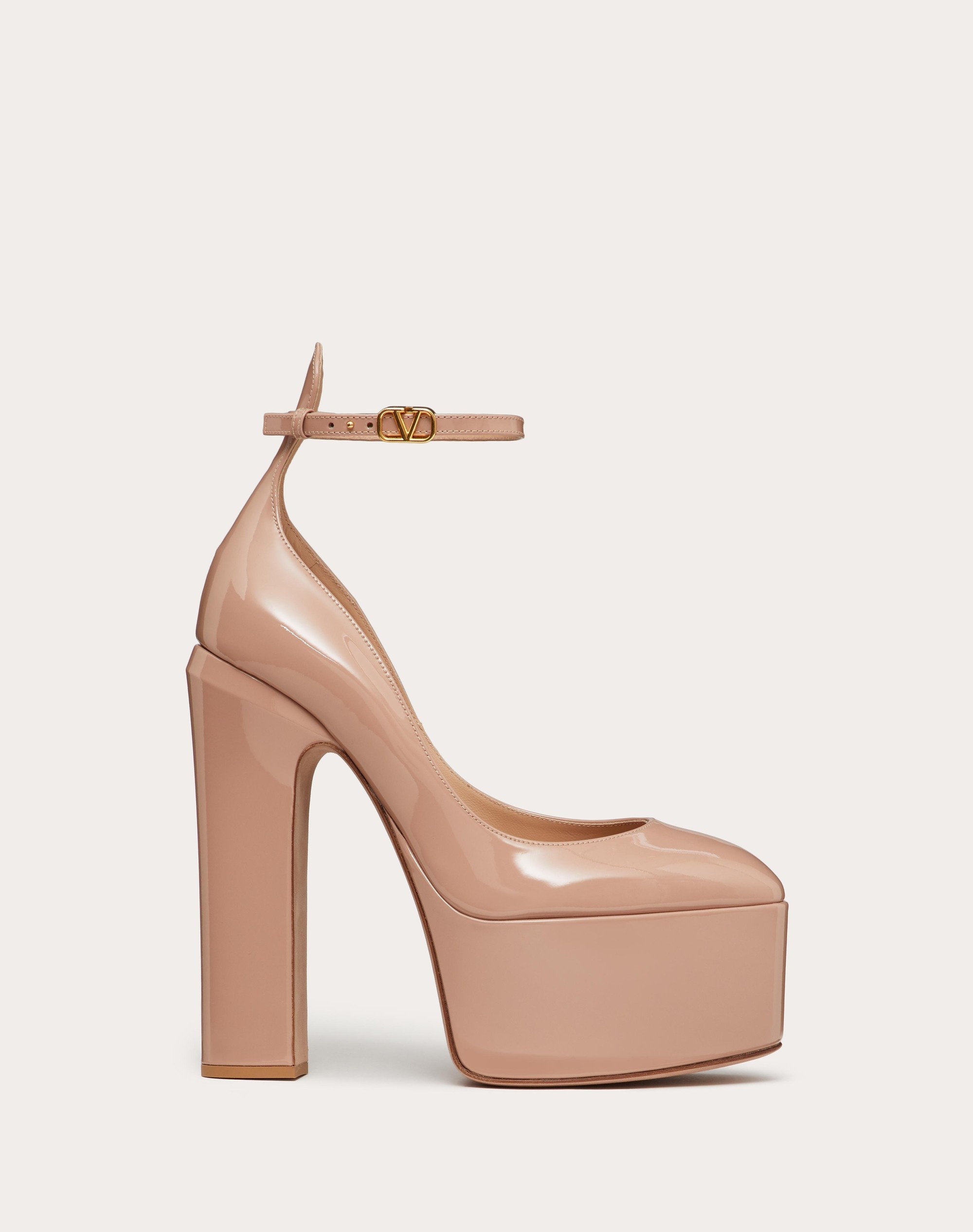 VALENTINO GARAVANI TAN-GO PLATFORM PUMP IN PATENT LEATHER 155 MM - 1