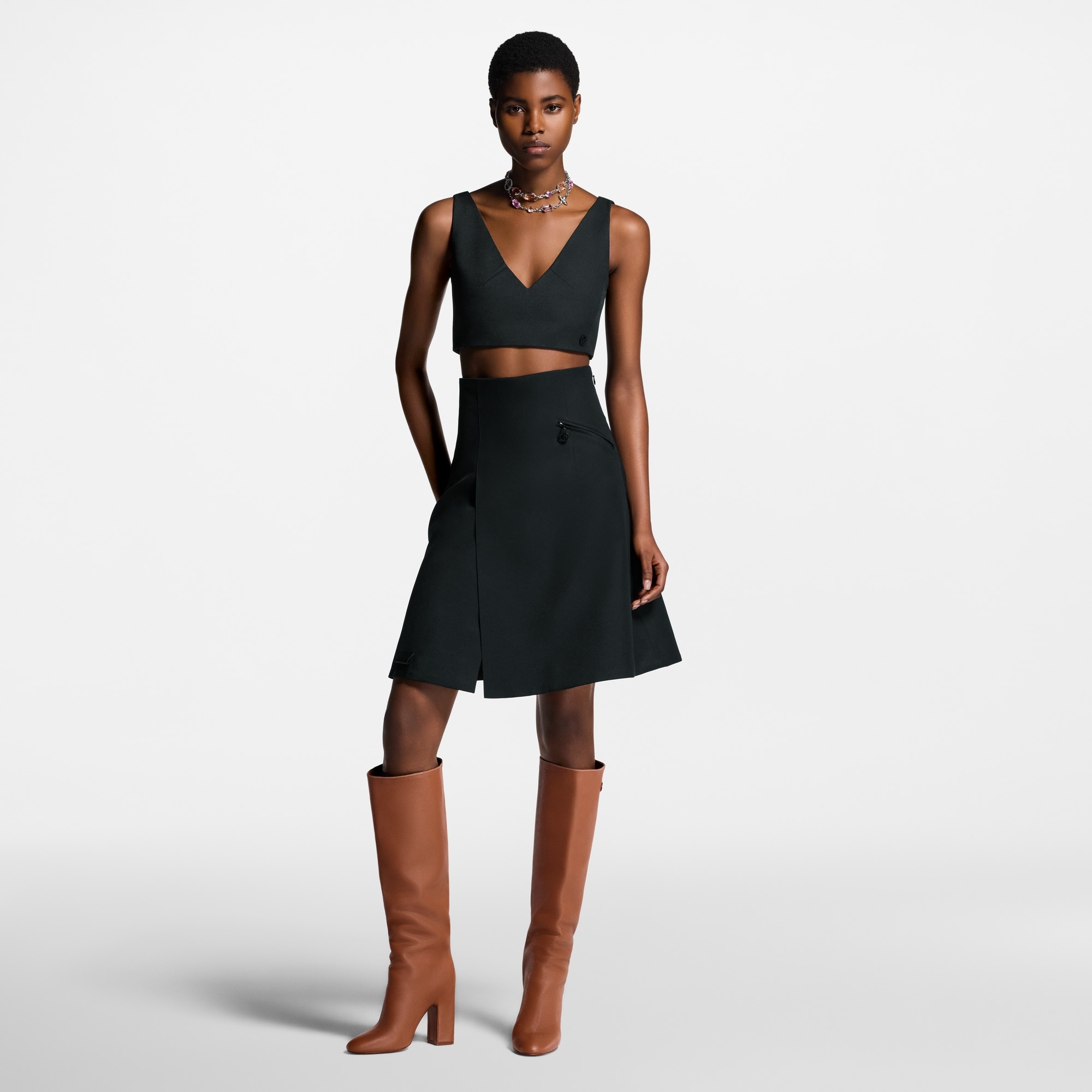 Technical Gabardine Crop Top - 6