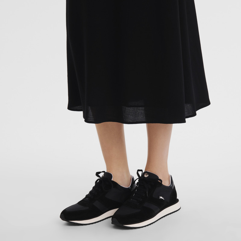 Longchamp Le Pliage Green Sneakers Black - Leather outlook