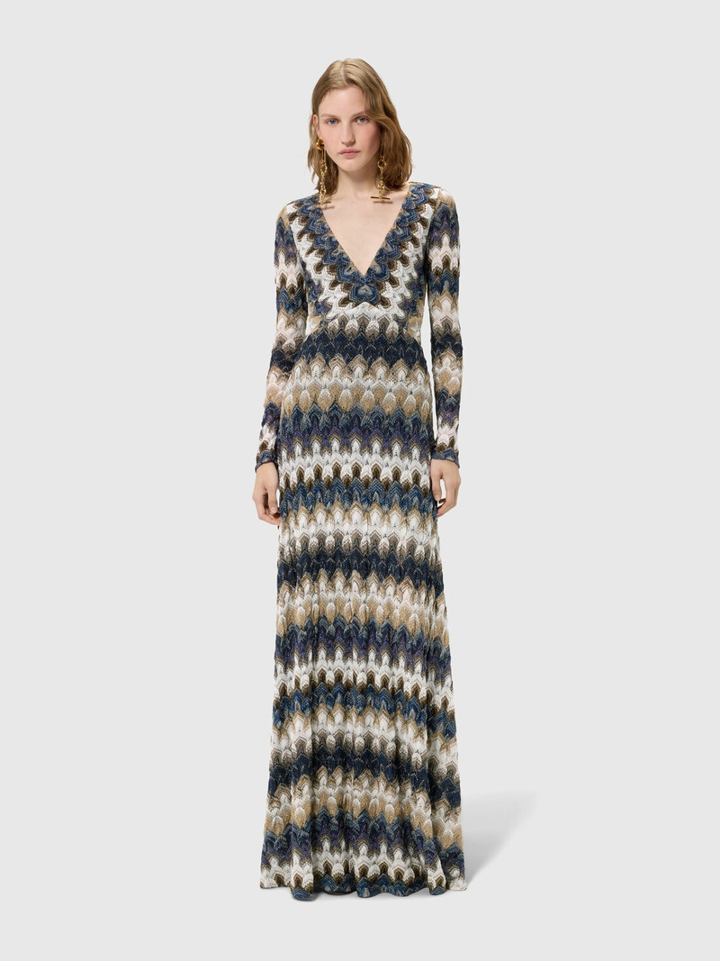 Missoni Long lace dress with v-neckline outlook