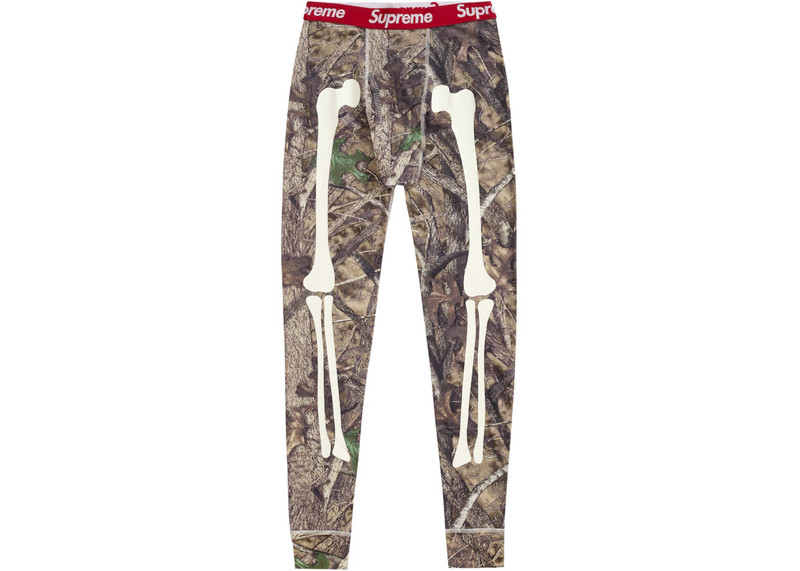 Supreme Supreme Hanes Bones Thermal Pant 1 Pack Woodland Camo outlook