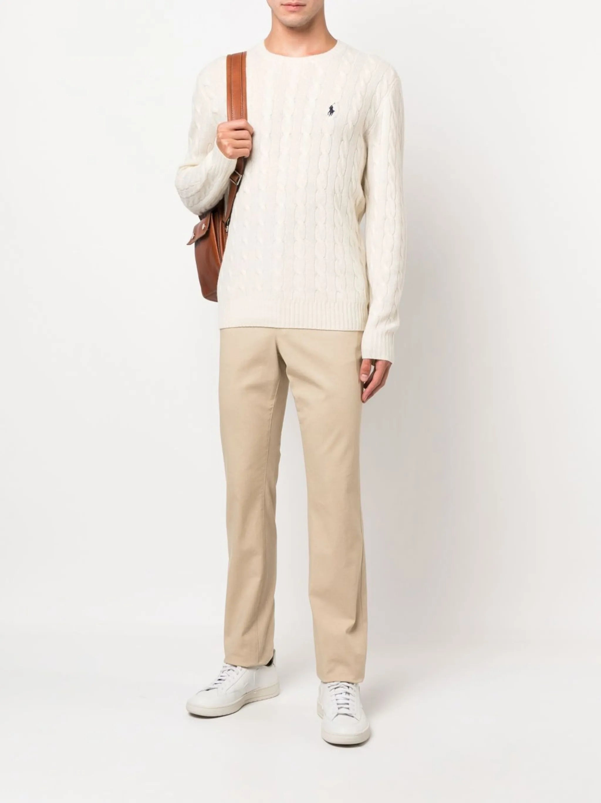 Ralph Lauren Logo-embroidered Cable-knit Jumper - 5