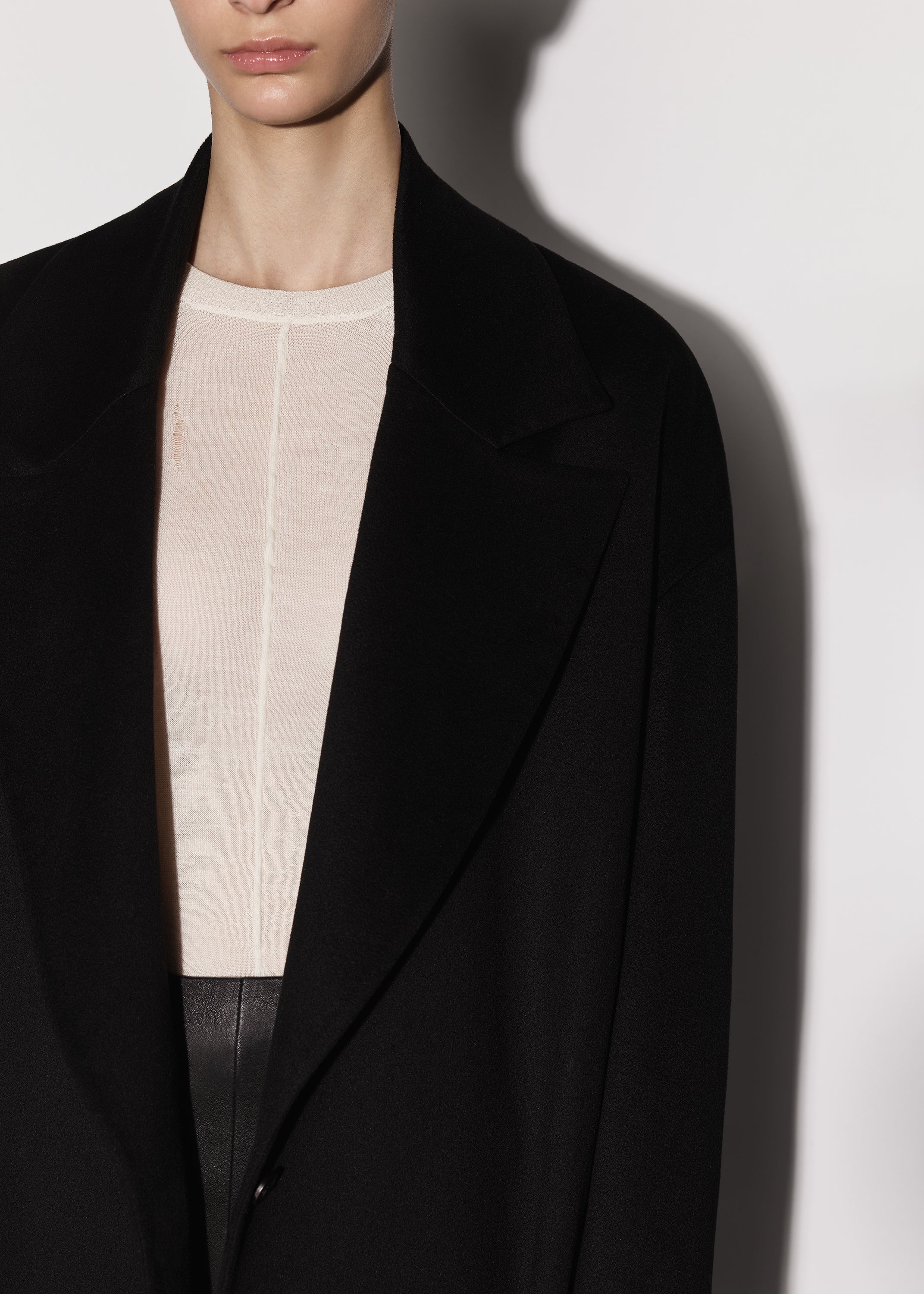 CASHMERE SINGLE BREASTED COAT - 6