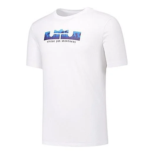 Men's Nike Dri-fit Lebron Casual Sports Basketball Short Sleeve T-Shirt DB6179-100 - 1