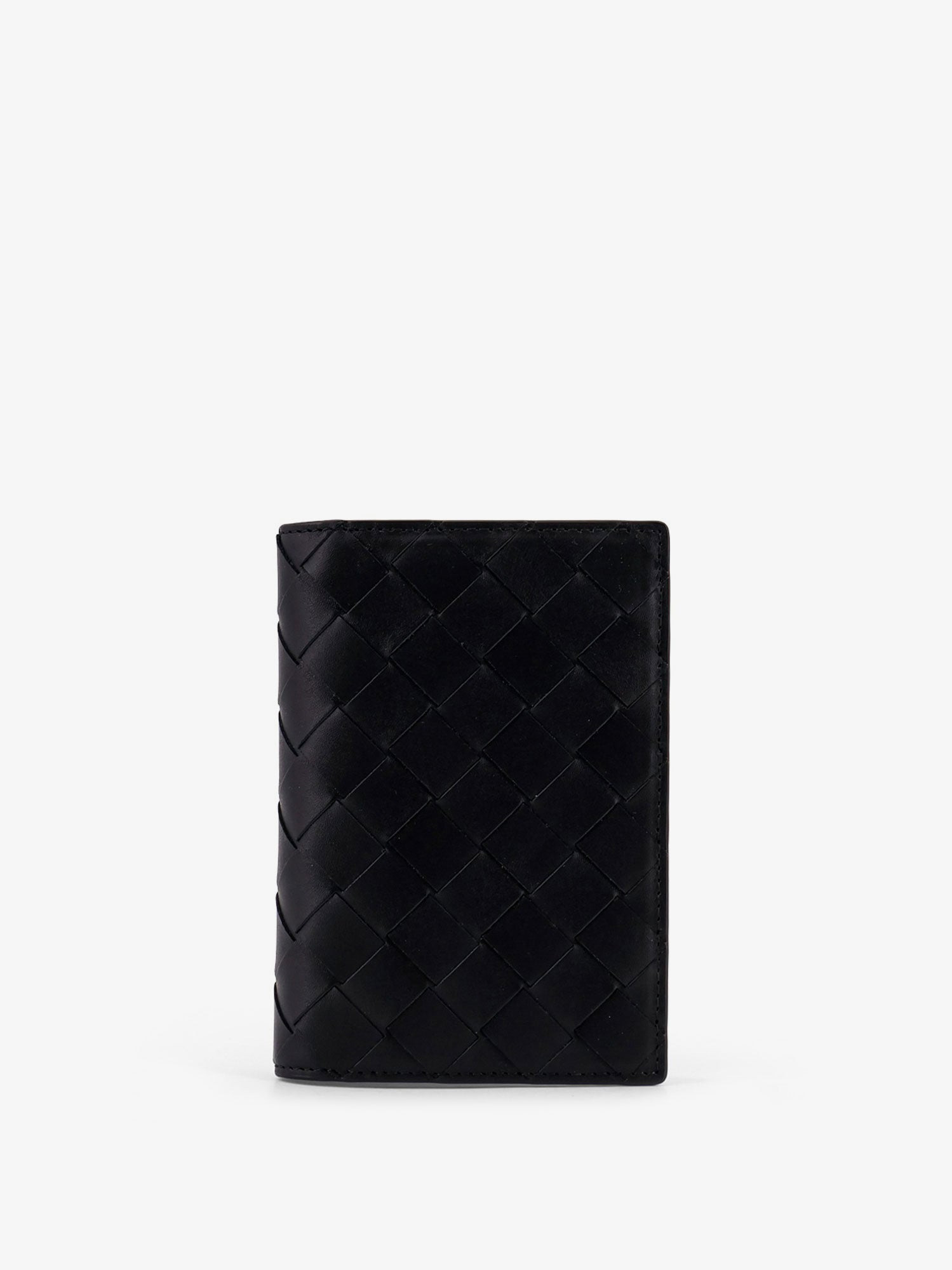 Bottega Veneta Men Leather Passport Holder With Intrecciato Motif - 1