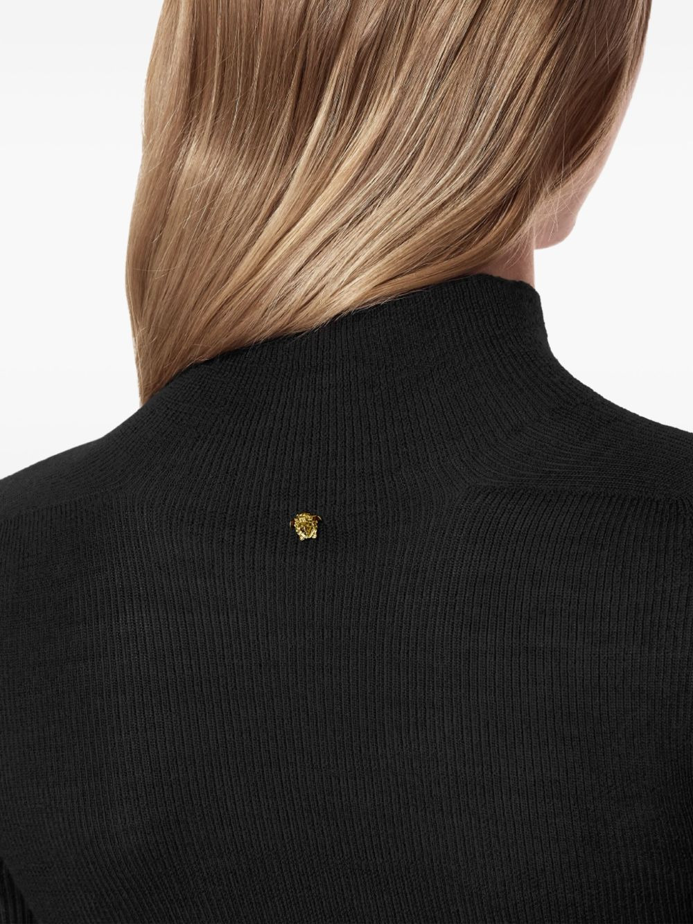 high-neck ribbed-knit jumper - 5