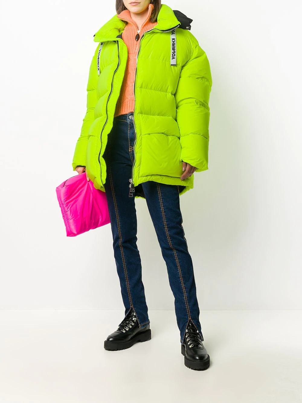 oversized down puffer coat - 2