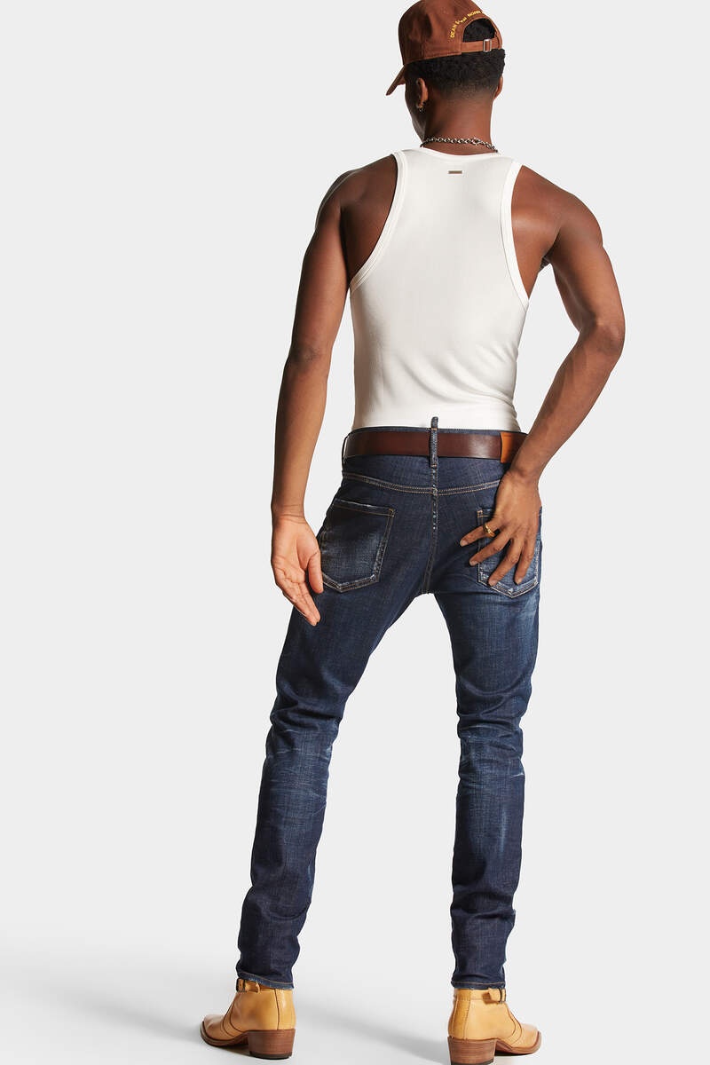 DARK CLEAN WASH COOL GUY JEANS - 4