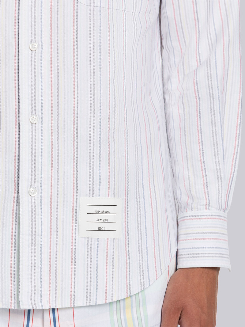 University Stripe Oxford Straight Fit Shirt 5