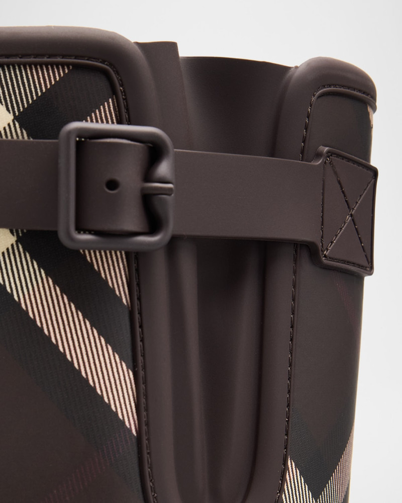 Rubber Marsh Stamp Check Rain Boots 5