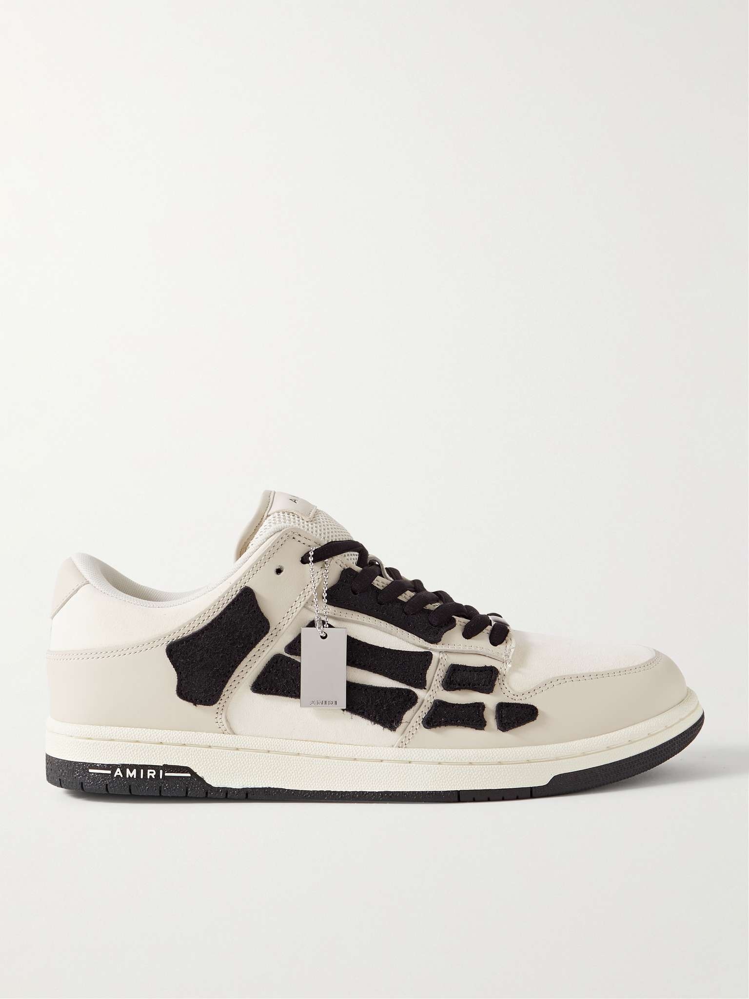 Skel Top Colour-Block Leather and Suede Sneakers - 1