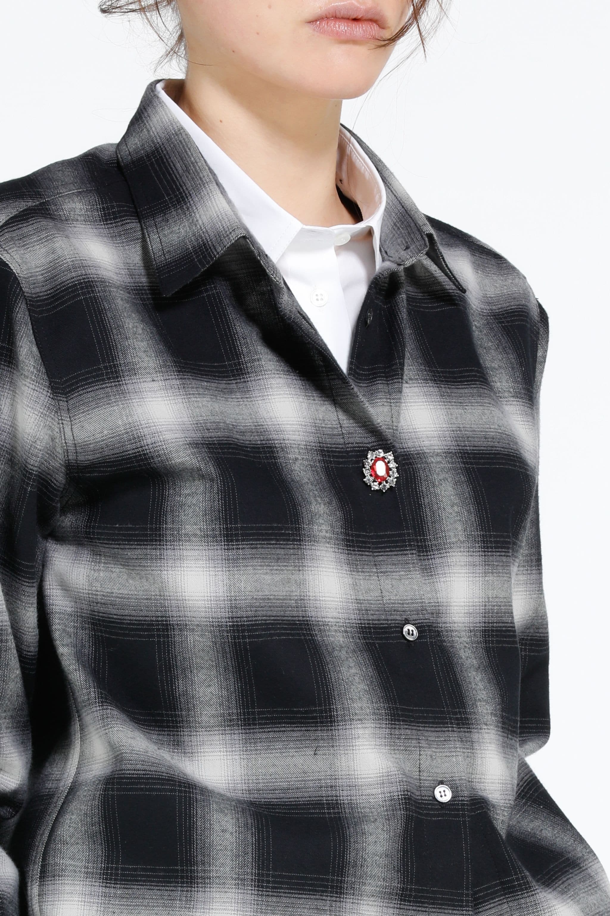 CHECKED COTTON SHIRT - 5