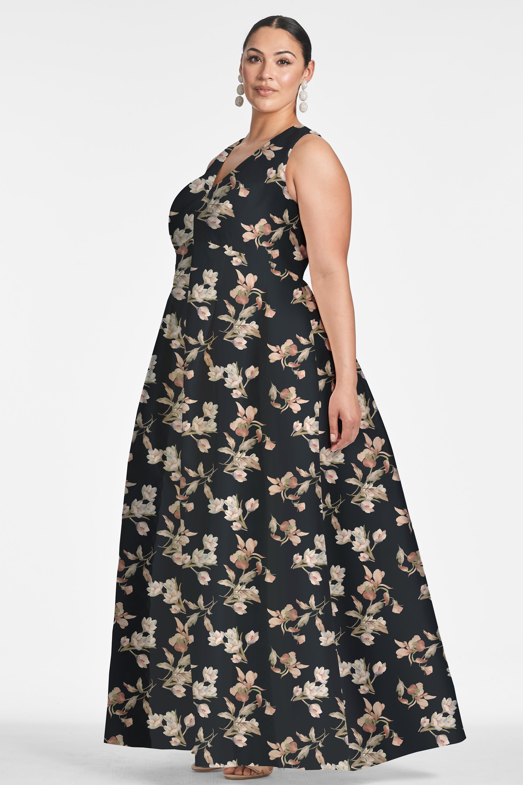 Brooke Gown - Black Venetia Petal - 6