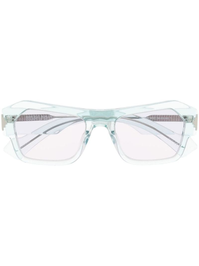 Cardo rectangle-frame sunglasses - 1
