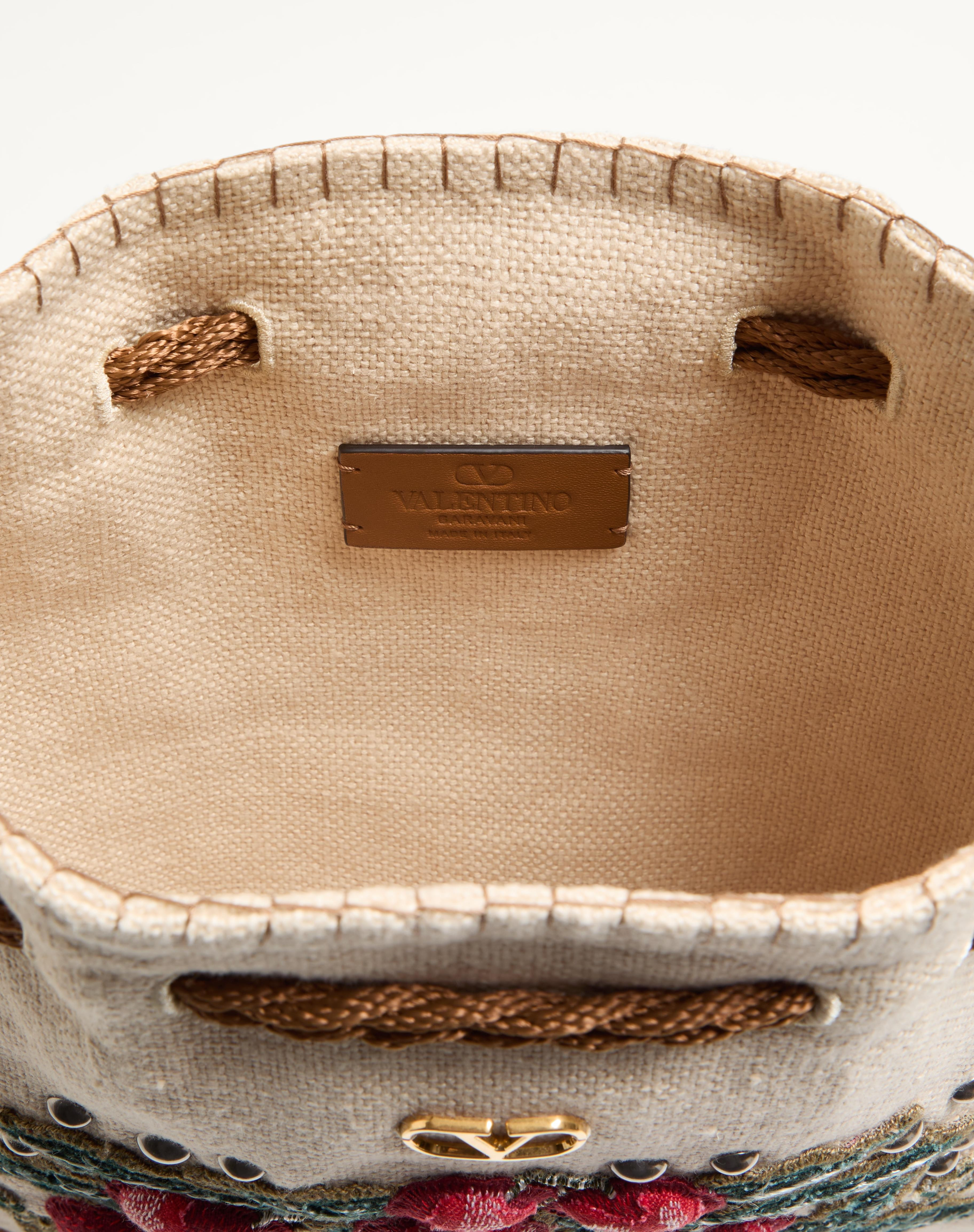 VALENTINO GARAVANI NELLCÔTE ALICE EMBROIDERED BAG WITH FRINGES - 6