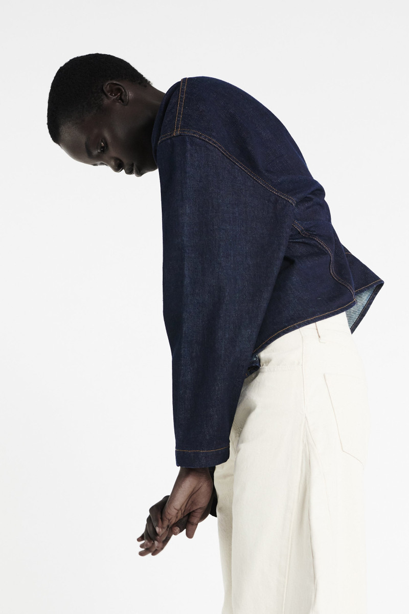 RINSE WASH DENIM SHIRT INDIGO 8