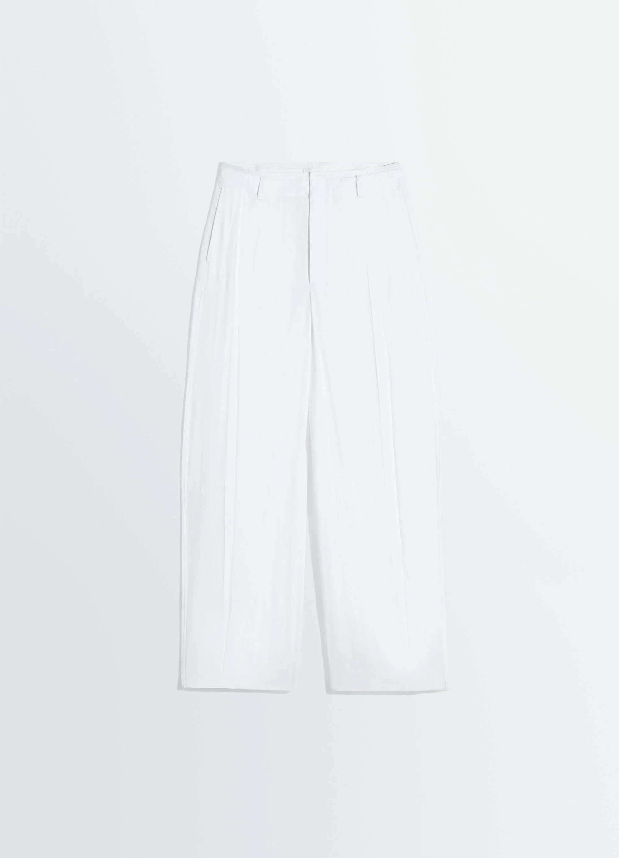 CREASED SOFT PANTS IN POLY VISCOSE TWILL - 1