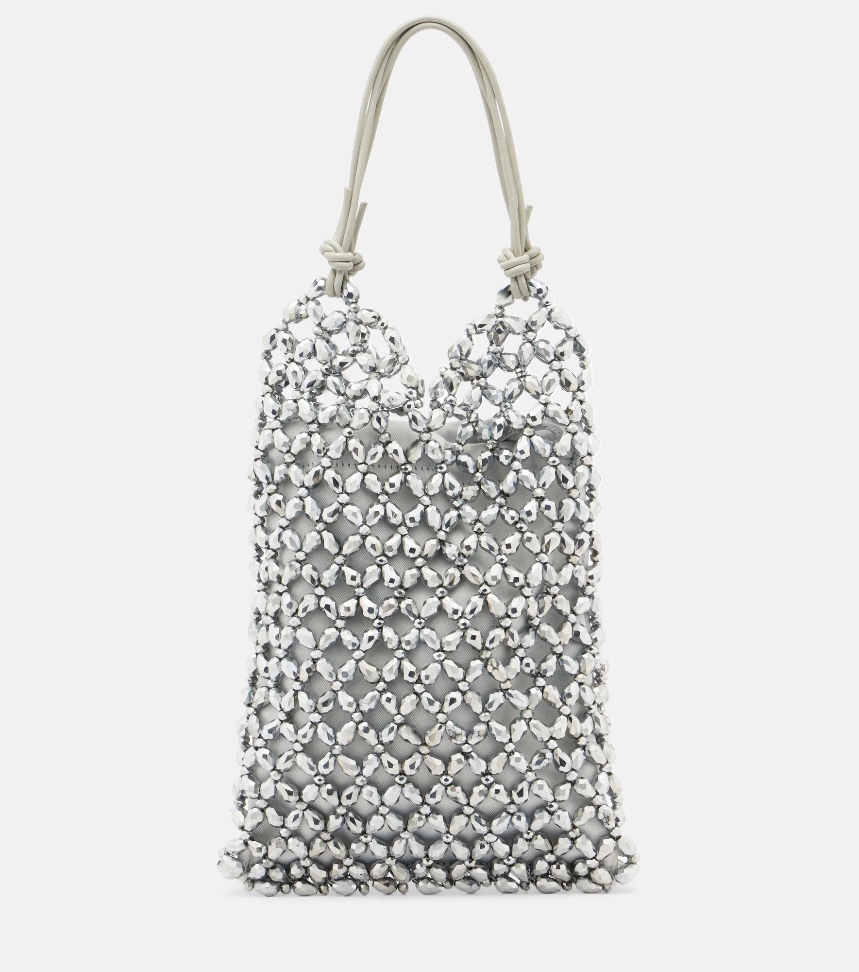 Karla beaded top-handle bag - 1