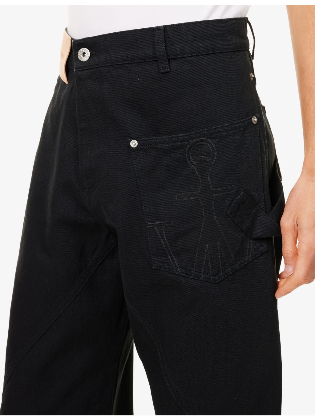 Twisted Workwear Wide-Leg Denim Jeans - 5