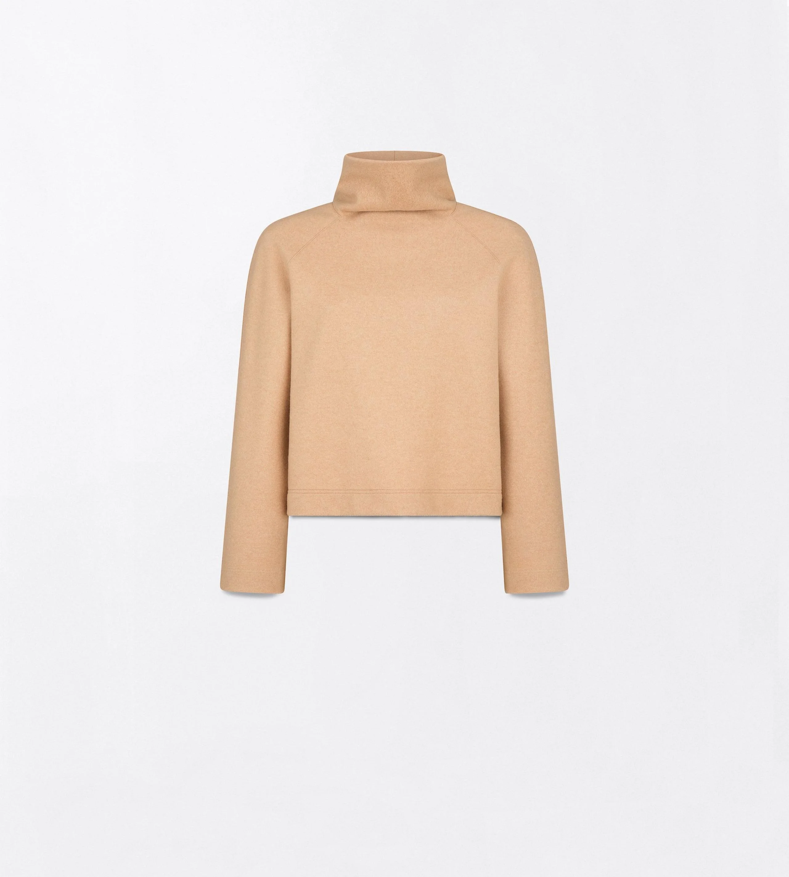 PURE CASHMERE JERSEY LONG SLEEVE TOP - 1