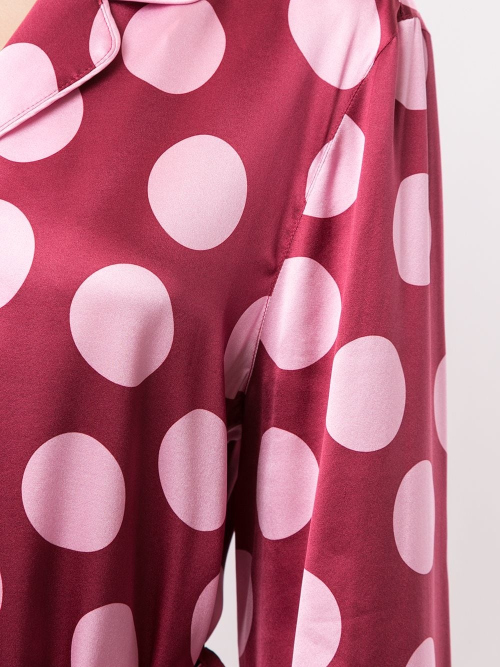 large polka-dot print shirt - 5