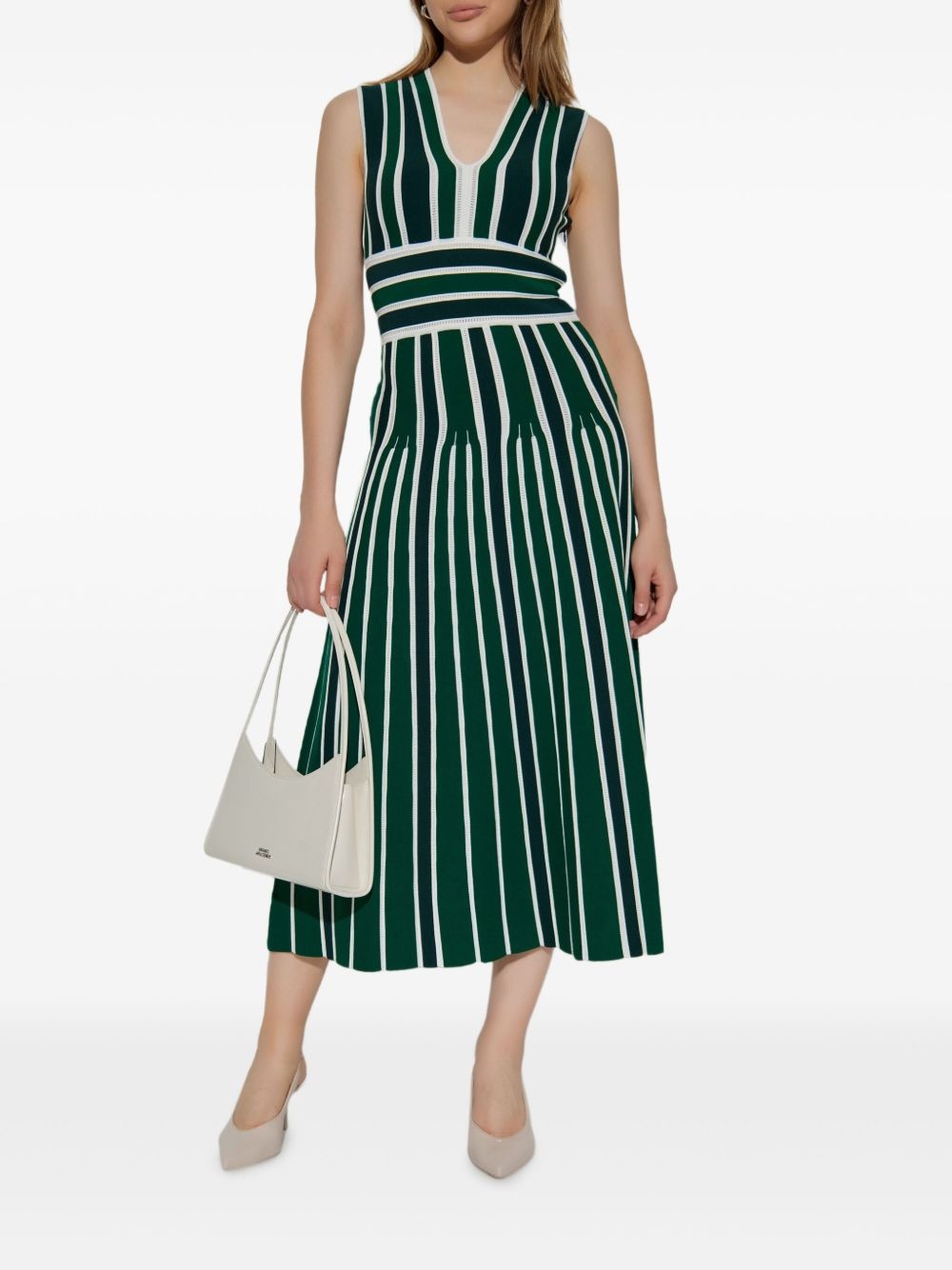 Tallone striped A-line dress - 2