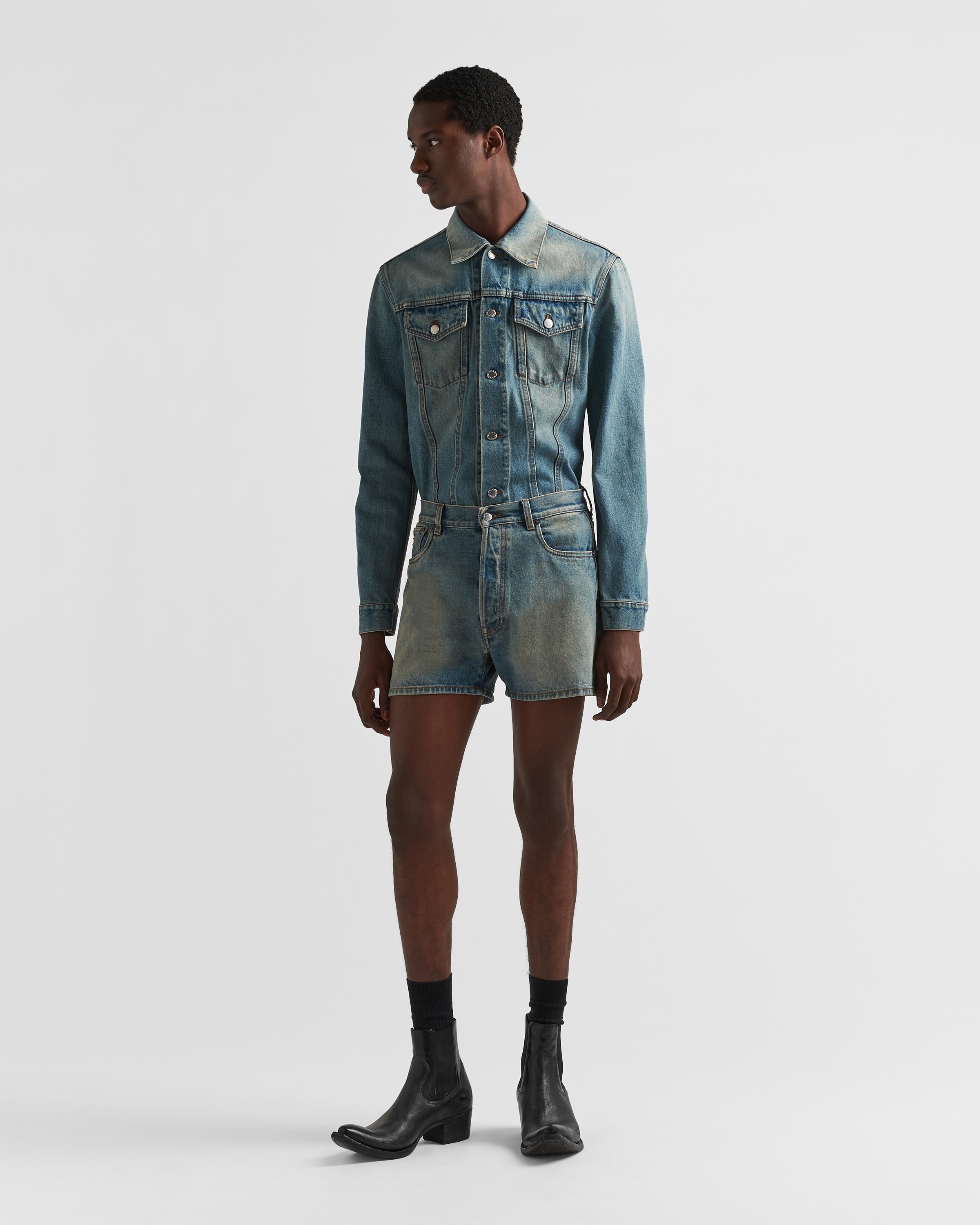 Denim blouson jacket - 2