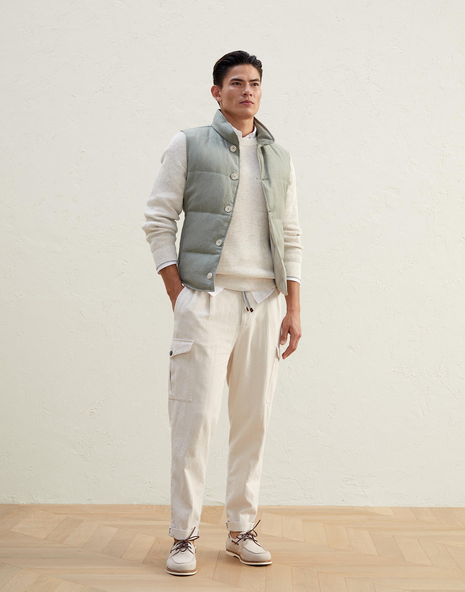 Hemp easy fit shirt with chest pockets - 5
