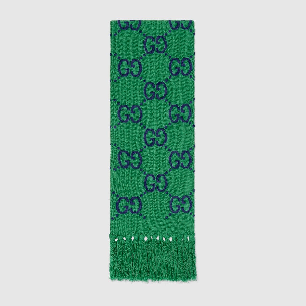 GG wool jacquard scarf - 1