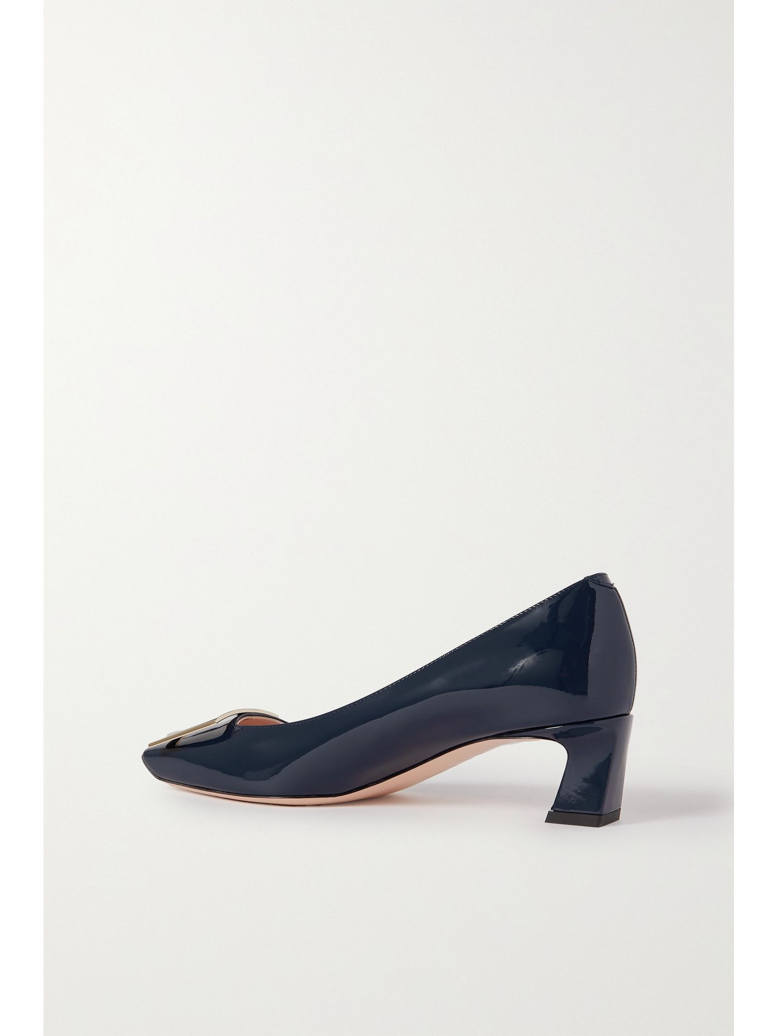Decollete Trompette 45 patent-leather pumps Navy - 3