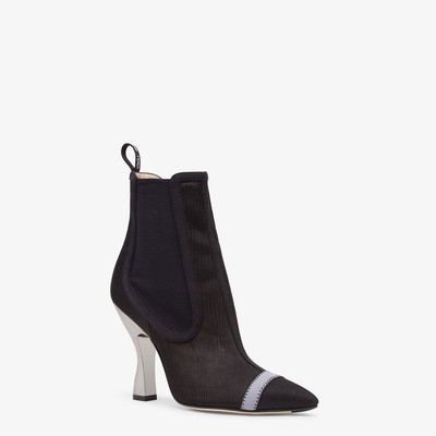 FENDI Black mesh booties outlook