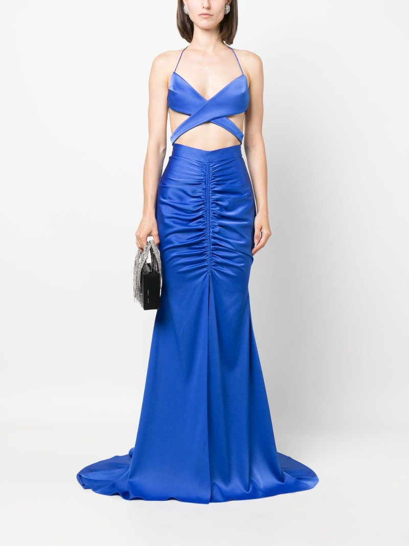 ALEX PERRY Hudson cut-out wraparound top outlook