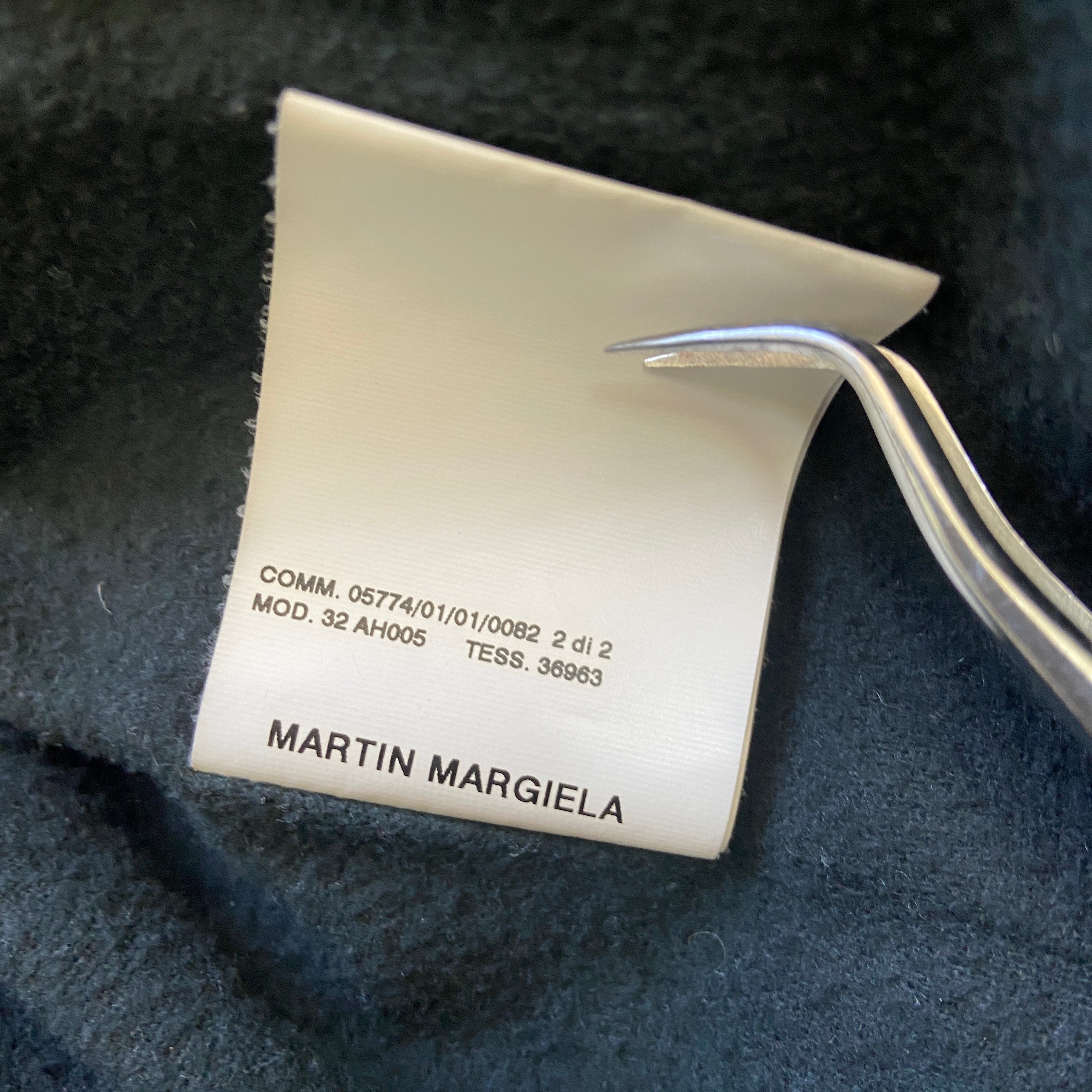 Martin Margiela 2008 mm6 wool / nylon hybrid long coat 38 - 14