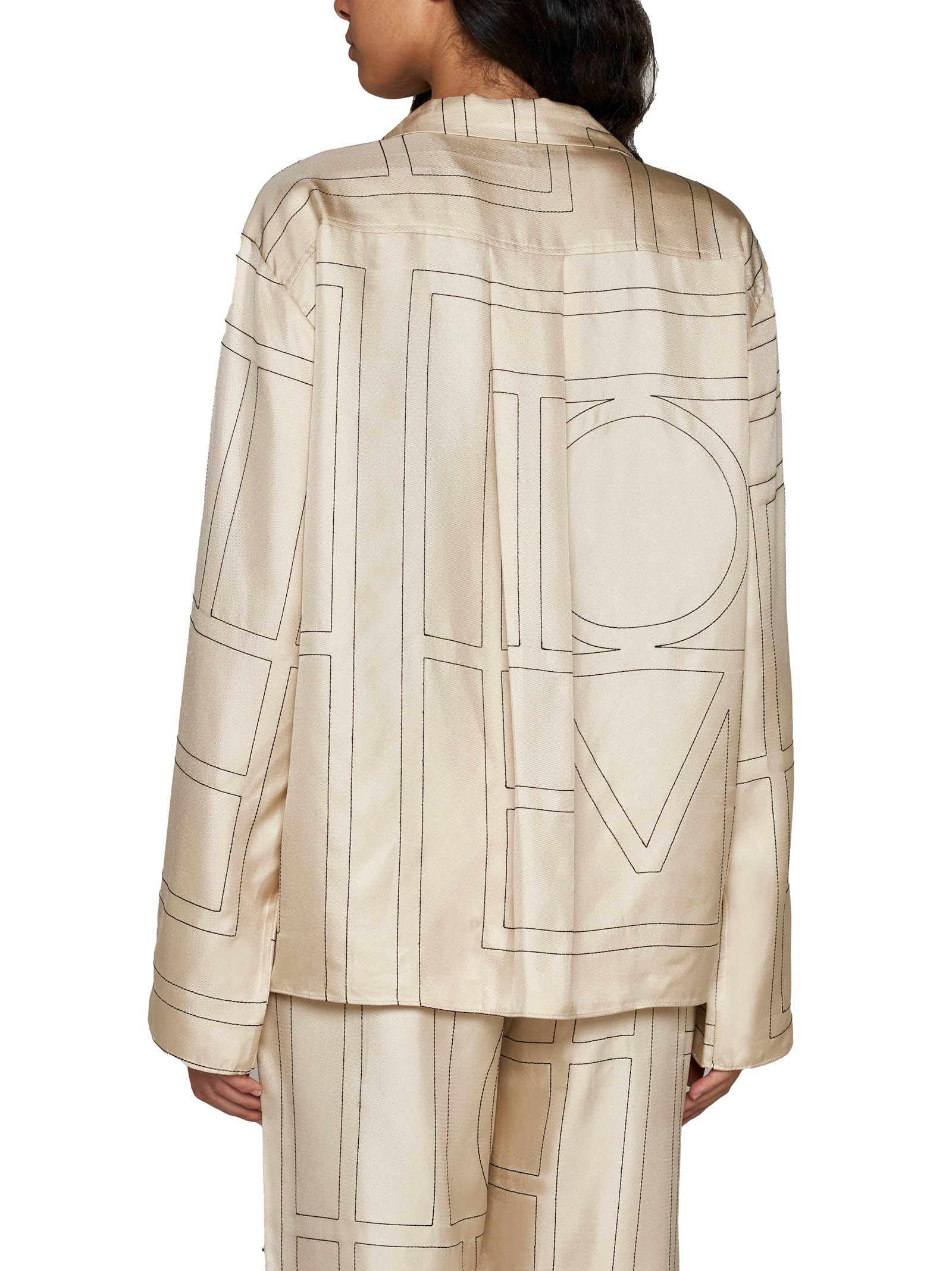 Monogran silk shirt - 4