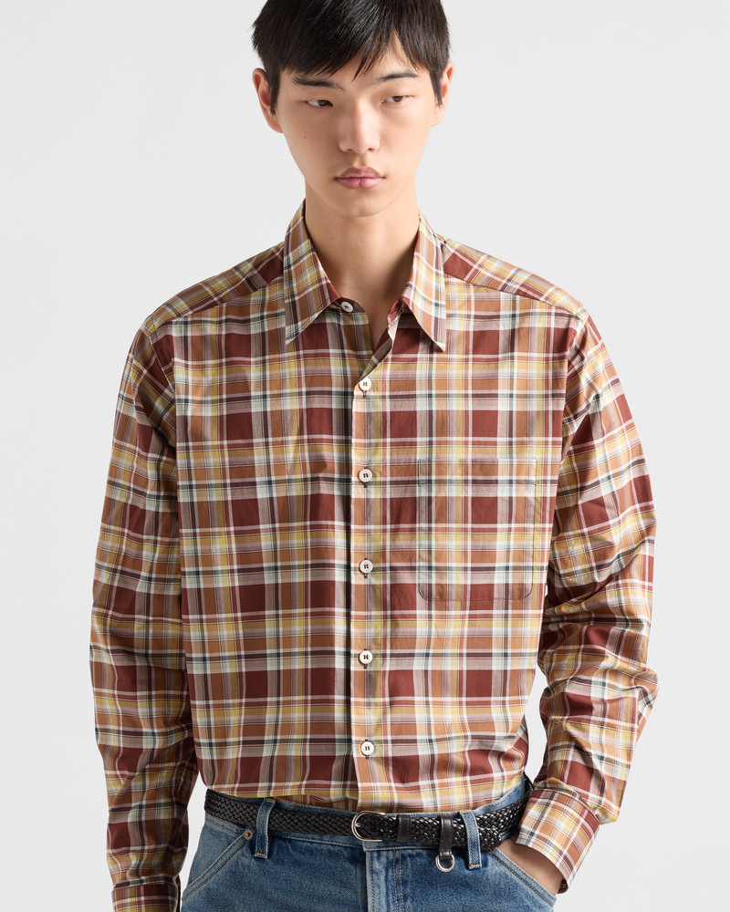 Checked cotton shirt 4