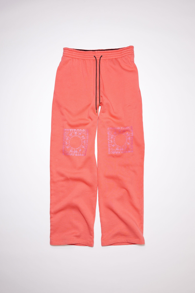 Cotton sweat pants - Salmon pink 1