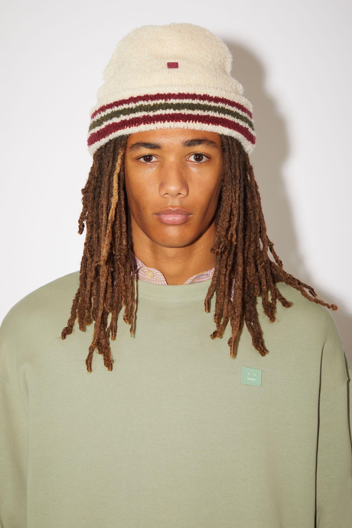 Varsity beanie hat - Dark khaki/multi - 3