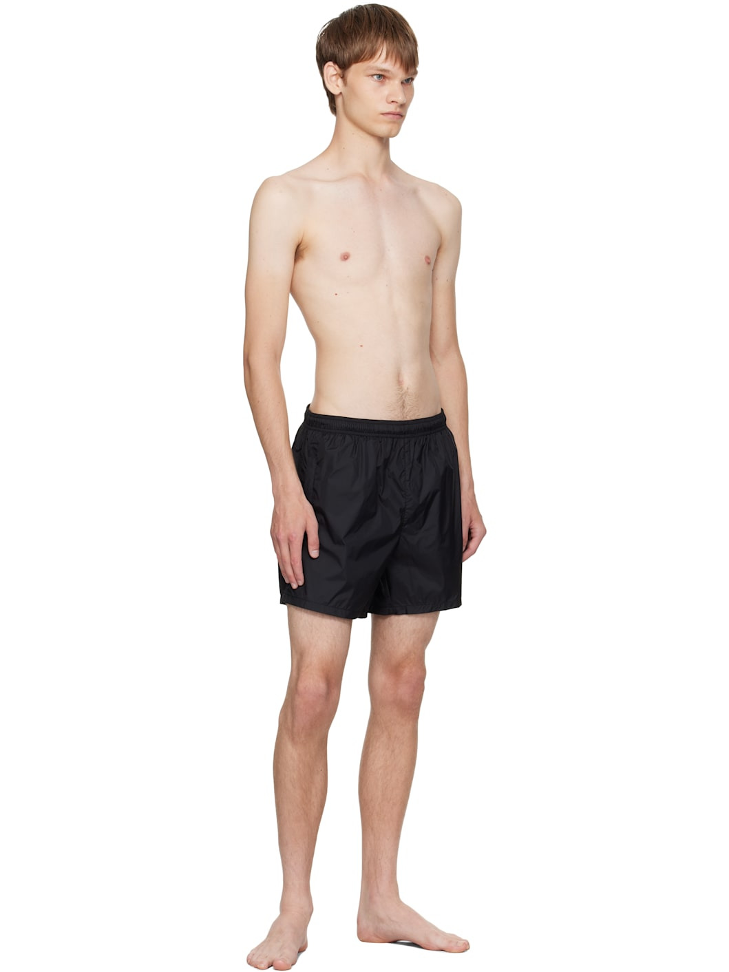 Black Drape Tech Swim Shorts - 4