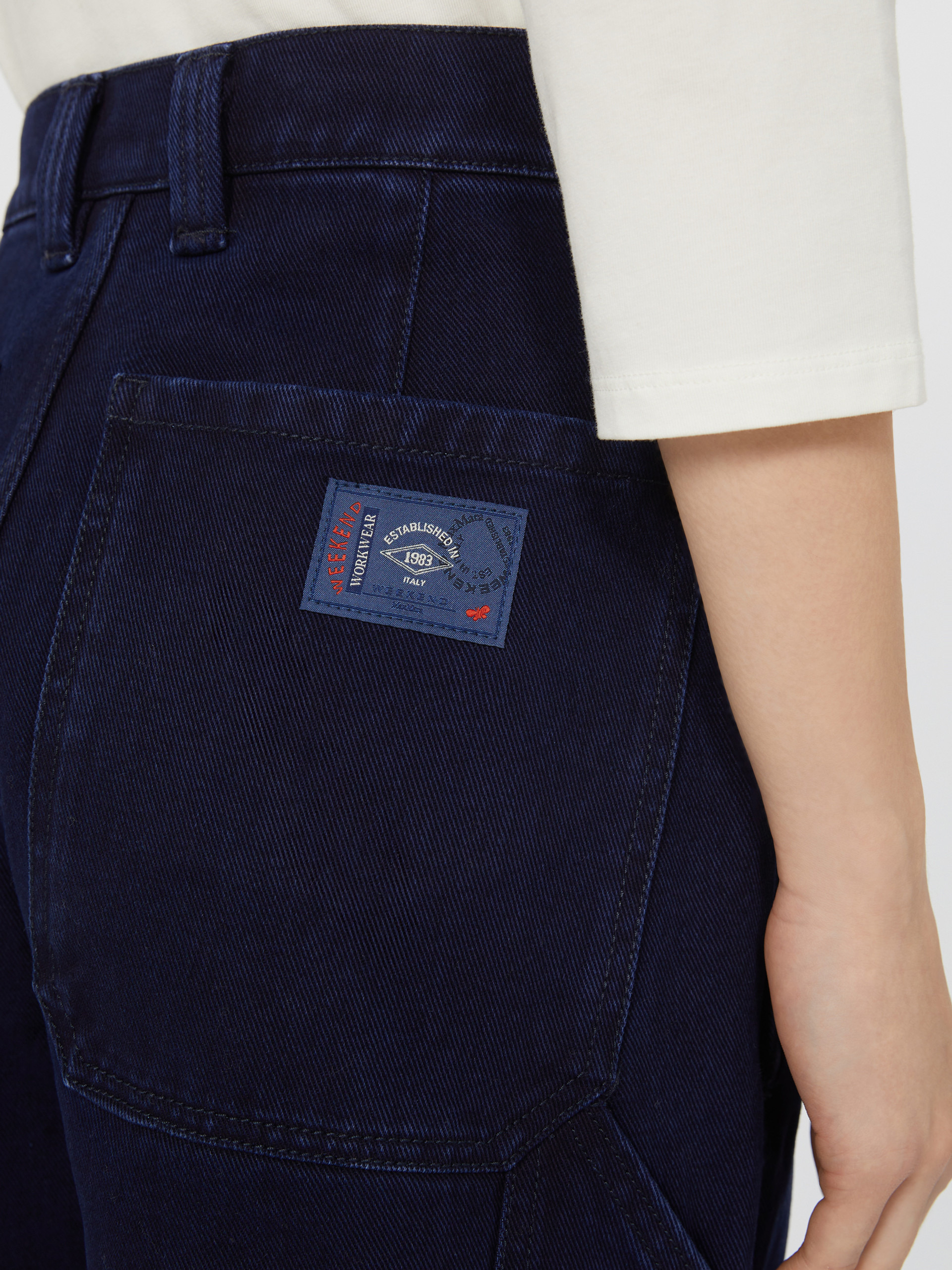 VICINO Cotton denim wide-leg trousers - 5