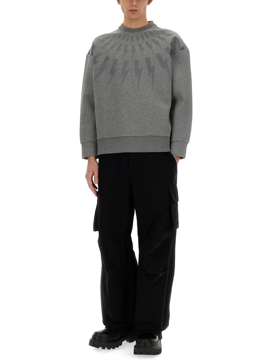 NEIL BARRETT "THUNDERBOLT" SWEATSHIRT - 2